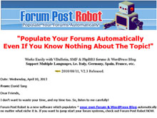 Forum post Robot